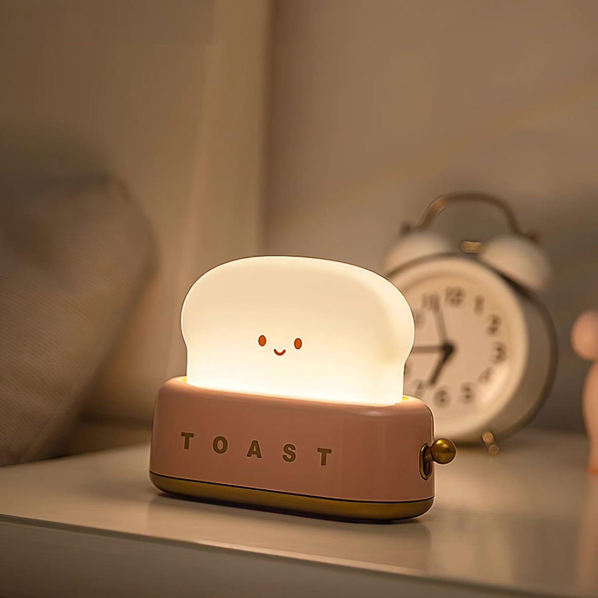 Toaster Lamp, Novelty Light with Glowing Toast
