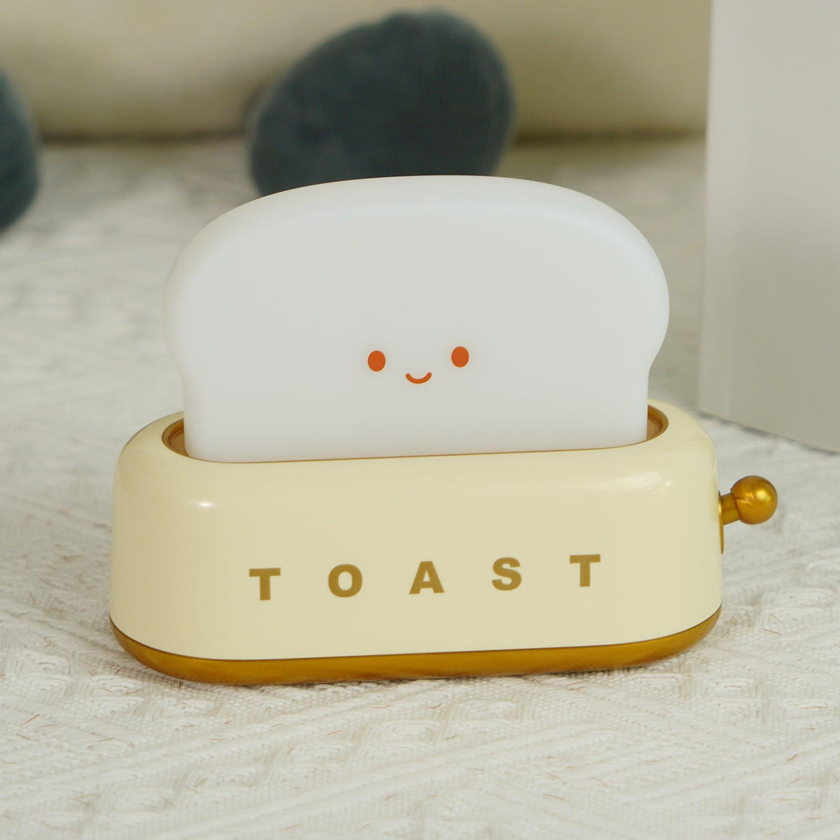 Toaster Lamp with Glowing Toast