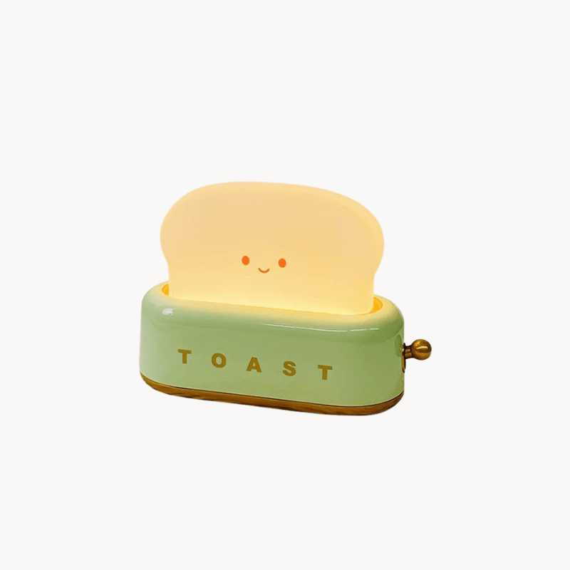 Toaster Lamp with Glowing Toast