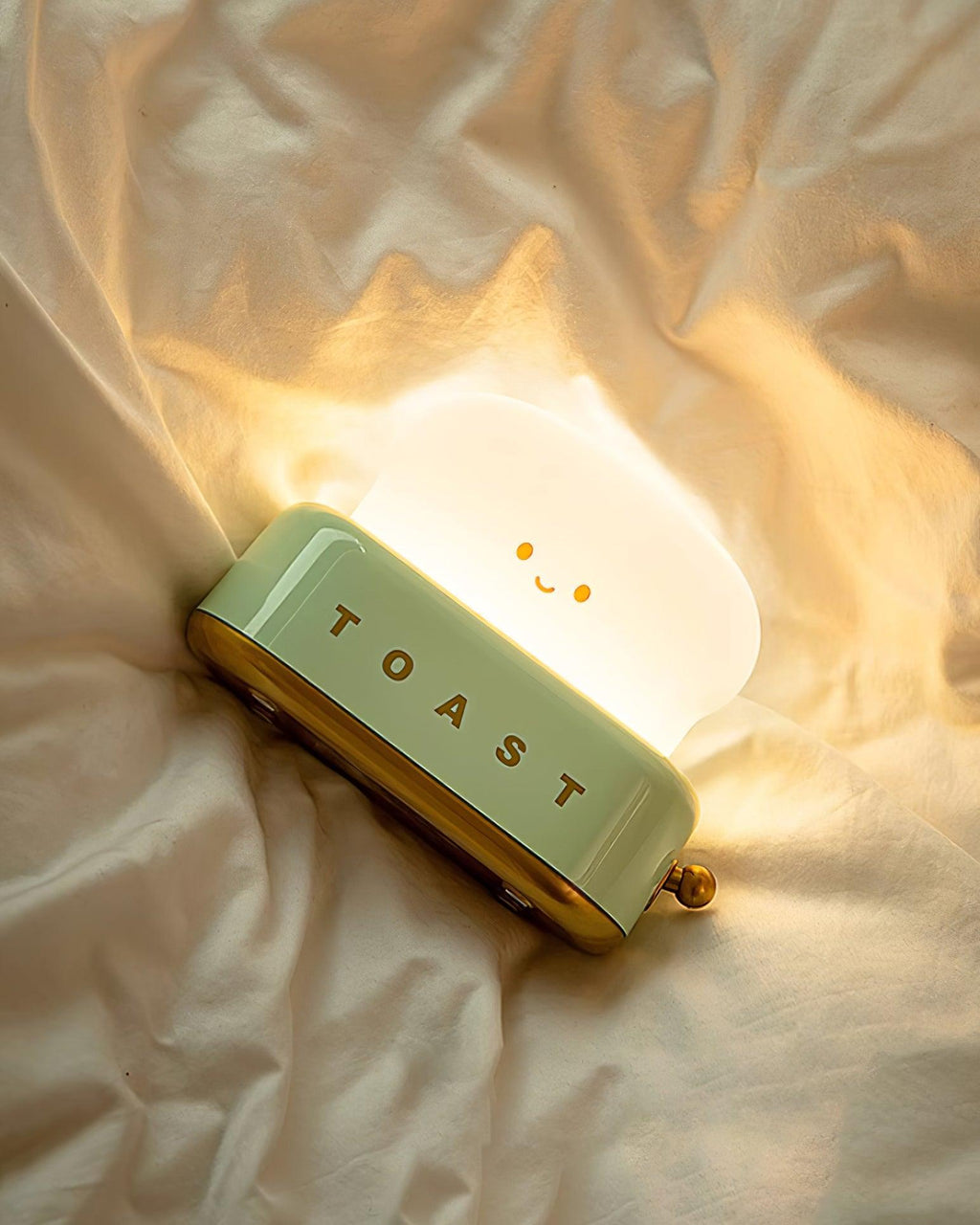 Toaster Lamp with Glowing Toast