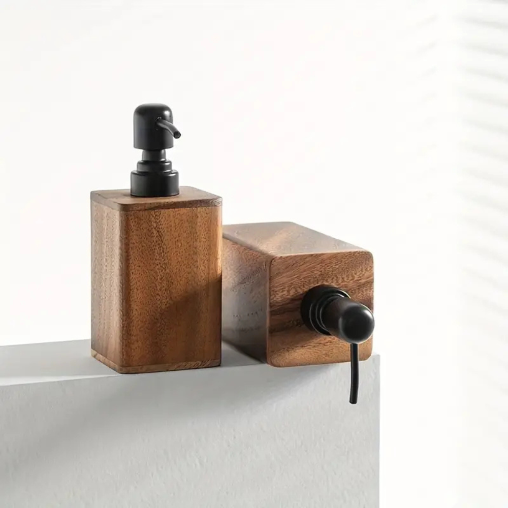 Wooden Soap and Lotion Dispenser