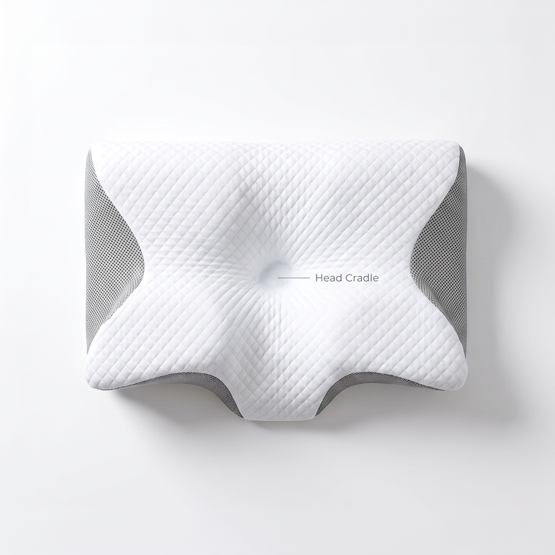 Contoured Butterfly Memory Foam Pillow