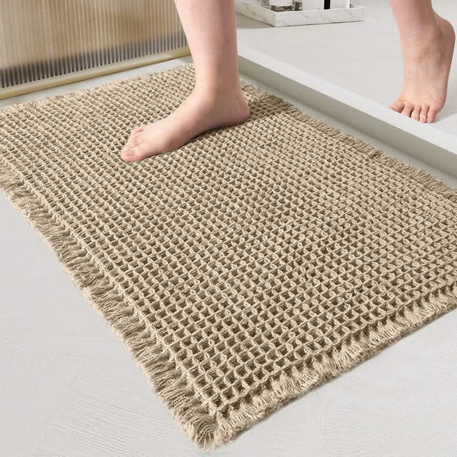 Waffle-Weave Bath Mat in Four Sizes